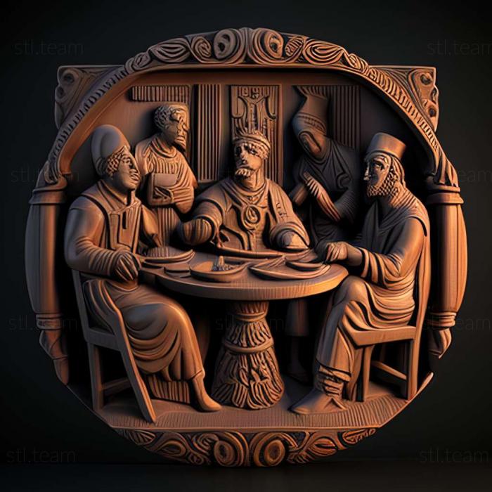 3D model The Council of Hanwell game (STL)
